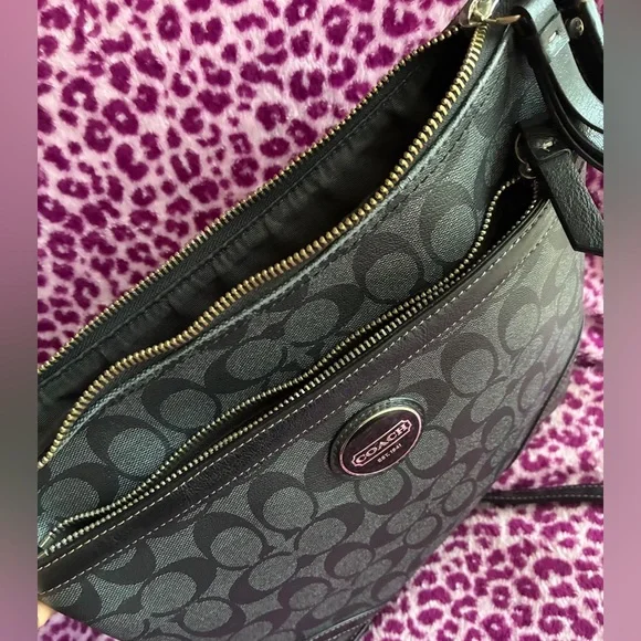 Coach Black Signature Crossbody Bag - Picture 11 of 12